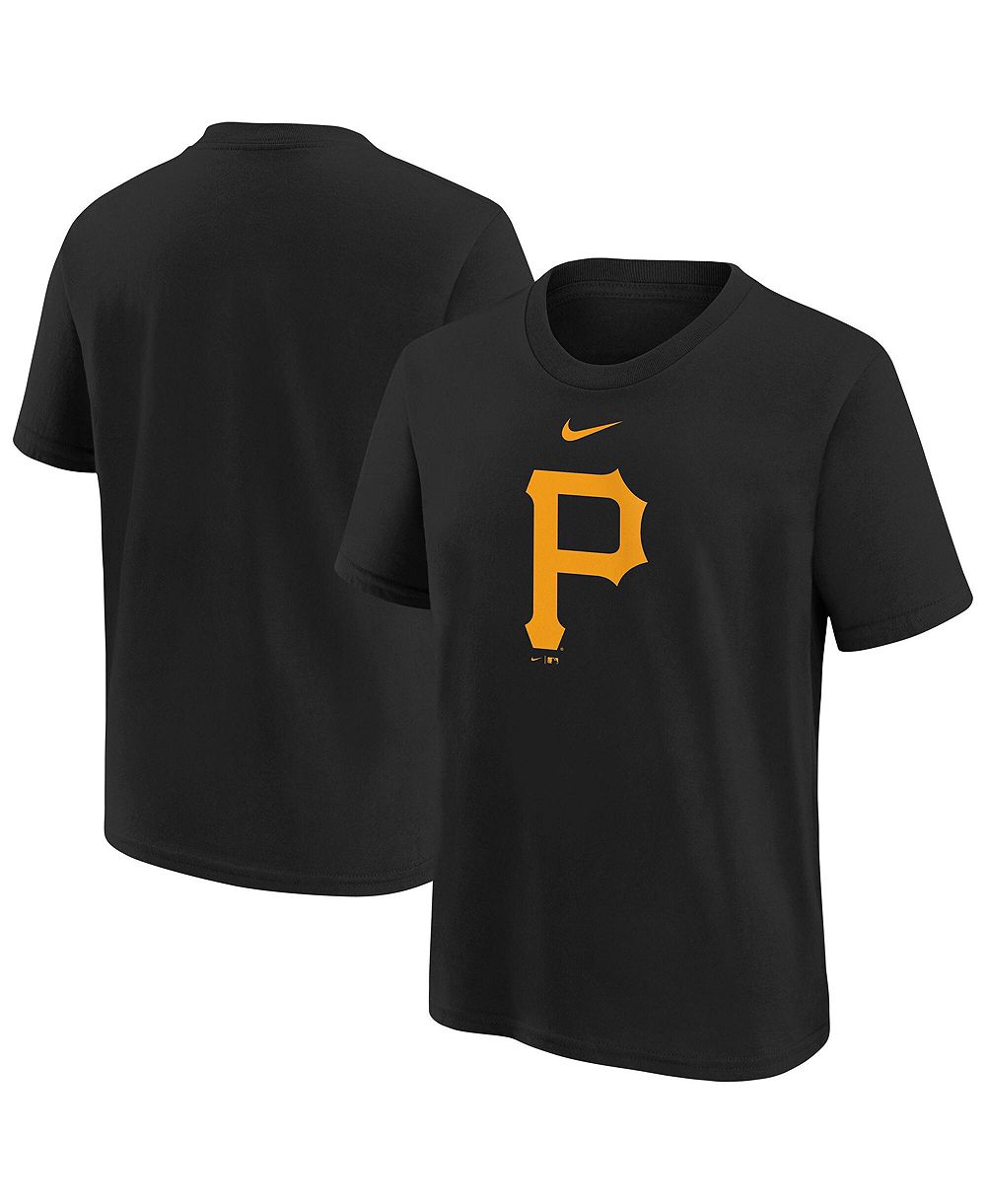 Футболка Nike Black Pittsburgh Pirates Large Logo для мальчиков и девочек