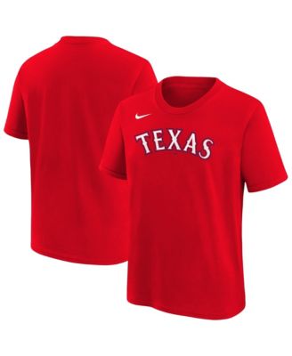 Детская футболка Nike Red Texas Rangers Wordmark
