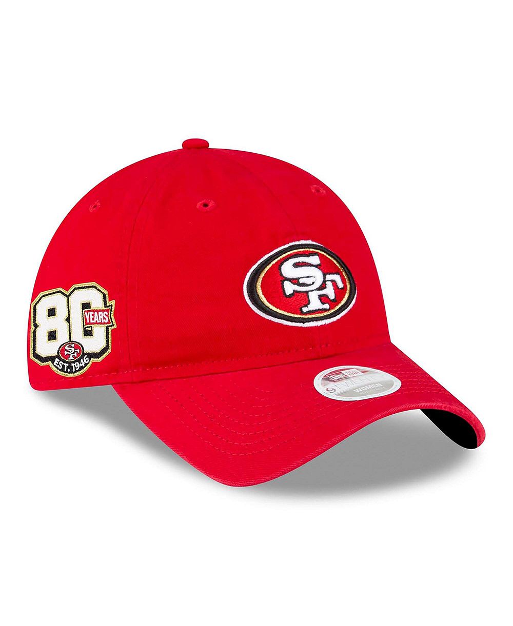 Женская кепка New Era San Francisco 49ers 80th Anniversary Side Patch 9TWENTY регулируемая