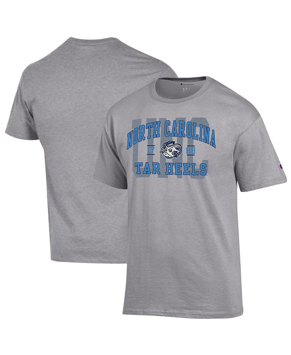 Мужская футболка Champion North Carolina Tar Heels Varsity в цвете Heather Gray