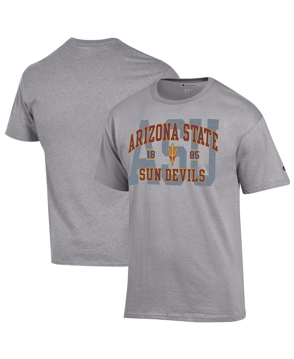 Мужская футболка Champion Heather Gray Arizona State Sun Devils Varsity
