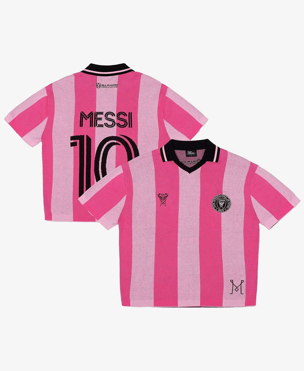 Мужские и женские джерси Peace Collective Pink Inter Miami CF Lionel Messi Knit Fashion