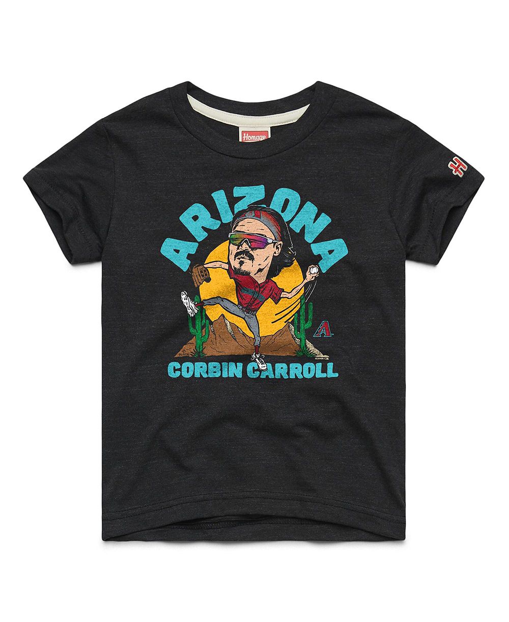 Детская футболка Homage Corbin Carroll Arizona Diamondbacks Tri-Blend