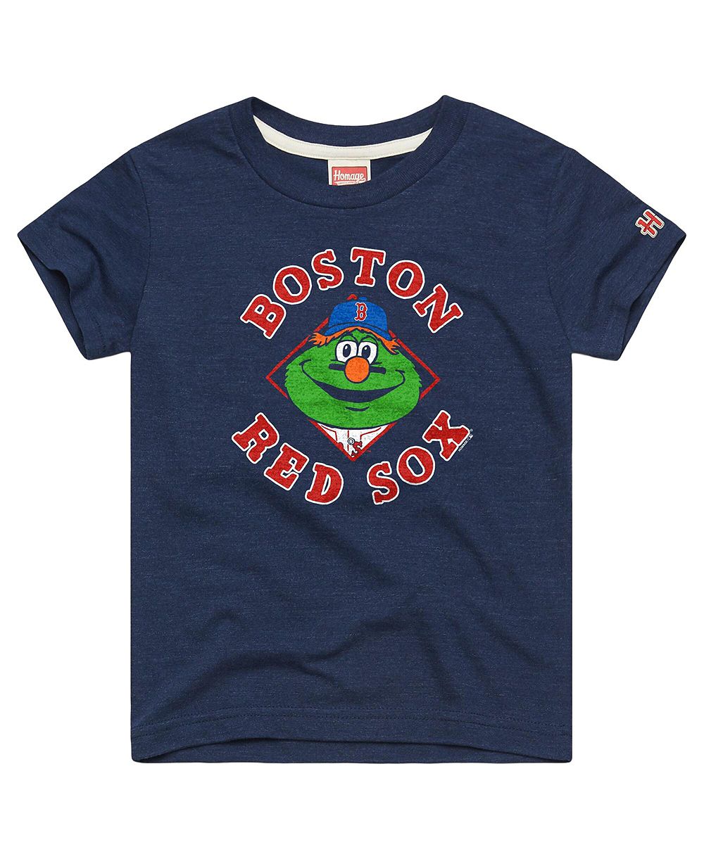 Футболка Homage Big Boys and Girls Navy Boston Red Sox Mascot Tri-Blend