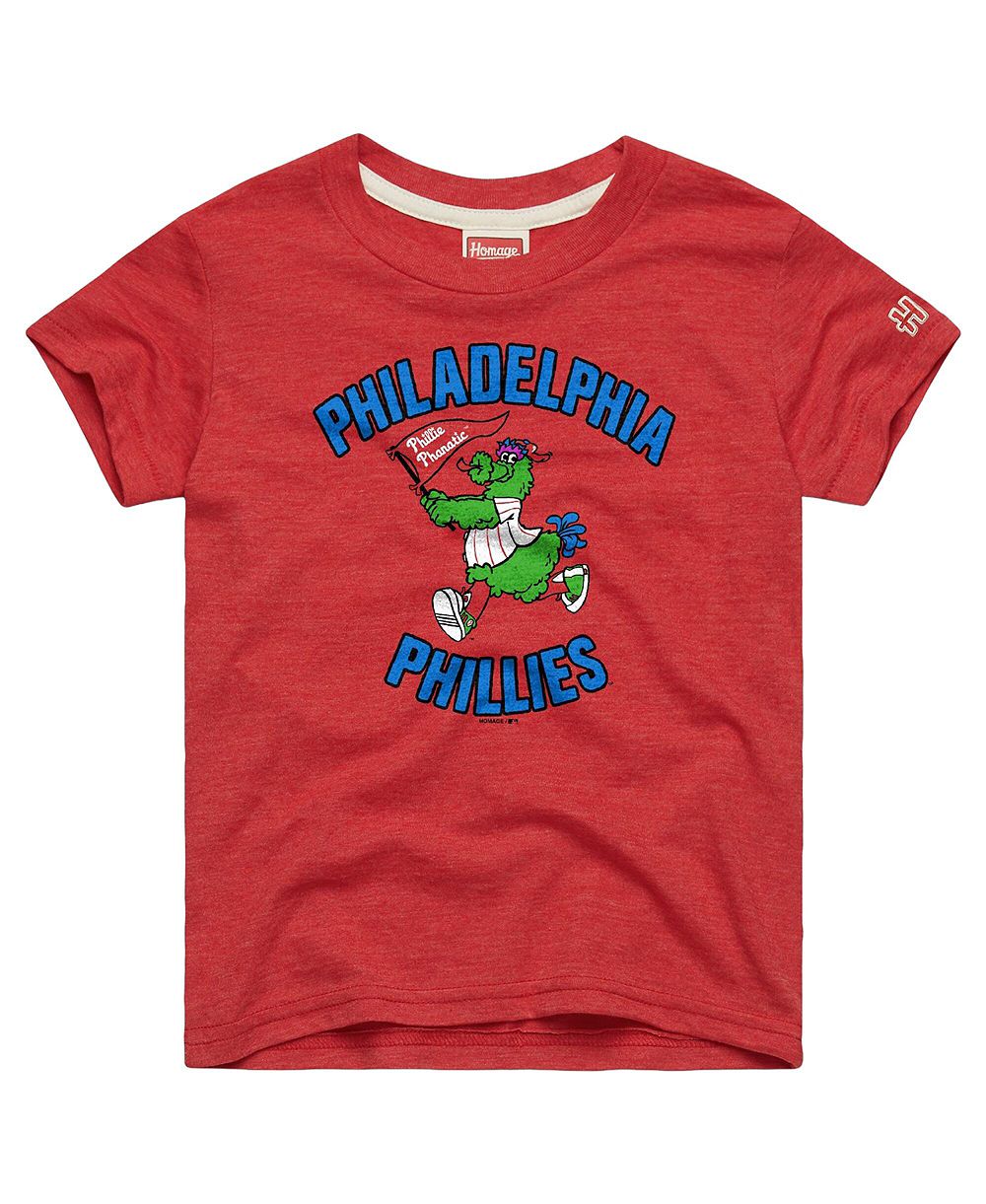 Детская футболка Homage Philadelphia Phillies Mascot Tri-Blend красная