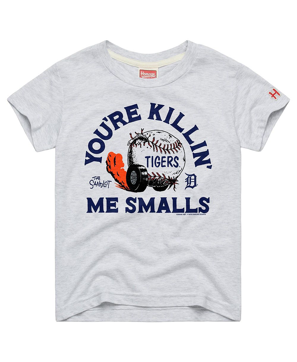 Детская футболка Homage Ash Detroit Tigers x The Sandlot Tri-Blend