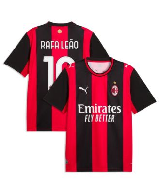 Puma Men's Rafael Leão Black/Red AC Milan 2026/27 Home Replica Jersey