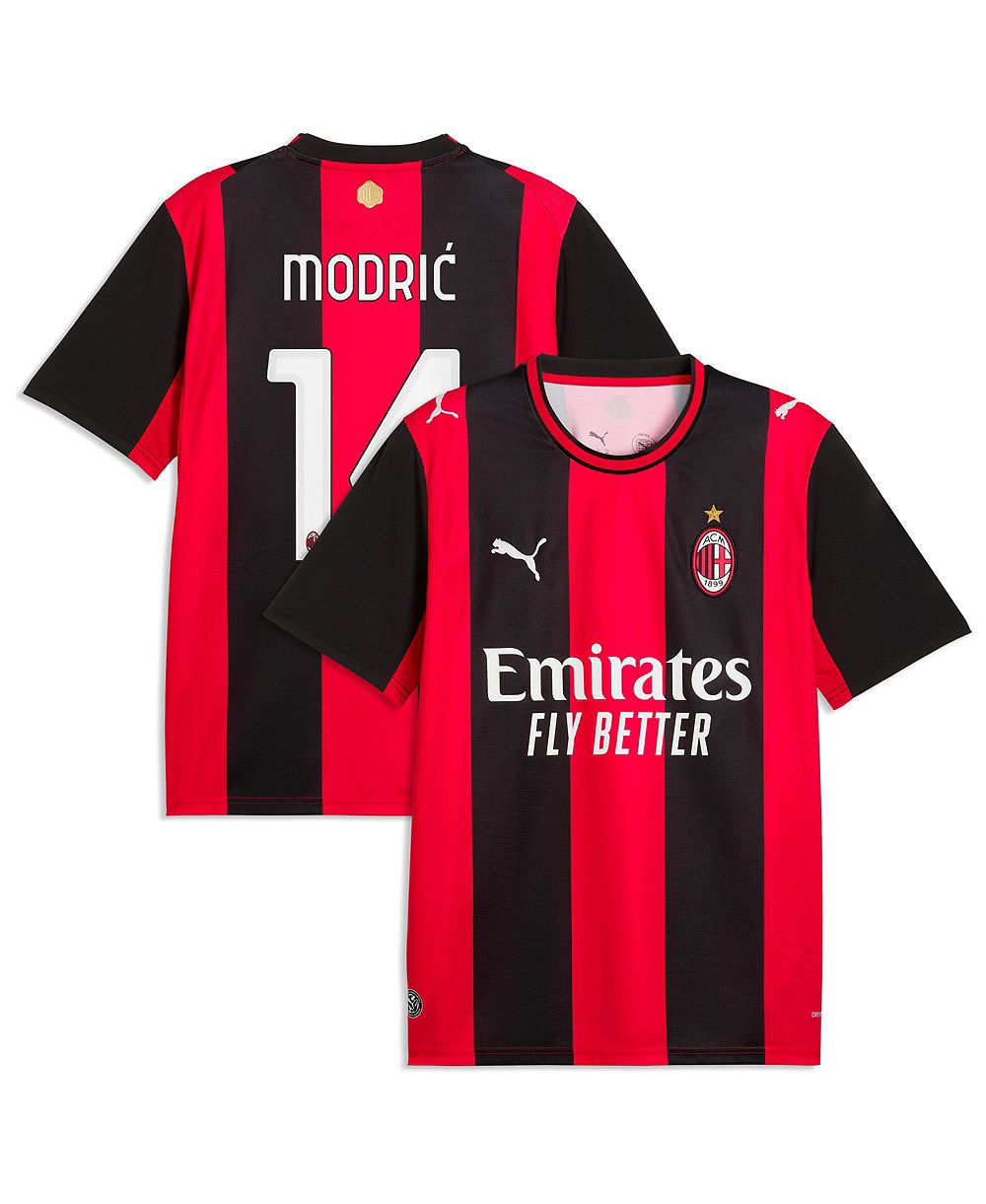 Мужская реплика джерси Puma Luka Modric AC Milan 2026/27 Home, черная/красная