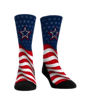 Мужские и женские носки Rock Em Socks Dallas Cowboys Patriotic Flag Crew Socks