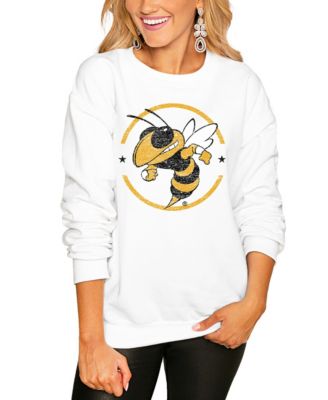 Gameday Couture Women's White Georgia Tech Yellow Jackets End Zone Oversized Sweatshirt