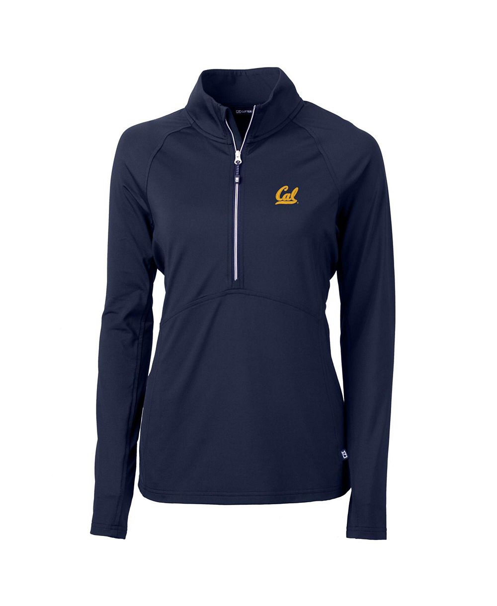 Женская куртка-пуловер Cutter & Buck Navy Cal Bears Adapt Eco Knit Half-Zip
