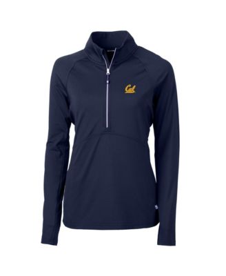 Женская куртка-пуловер Cutter & Buck Navy Cal Bears Adapt Eco Knit Half-Zip