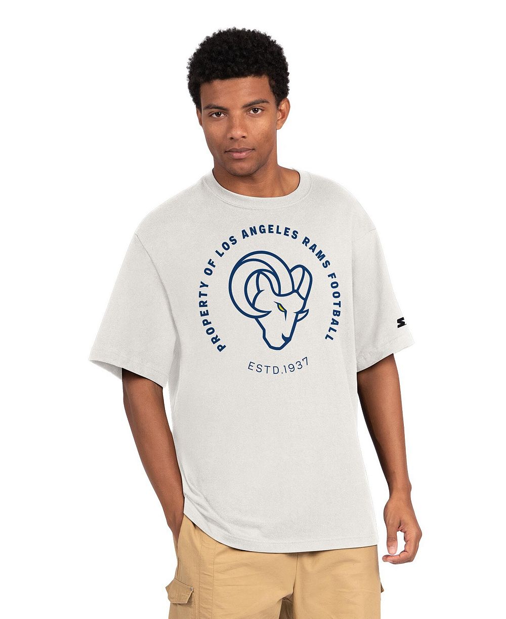 Starter Мужская кремовая футболка Los Angeles Rams Eco Ringer