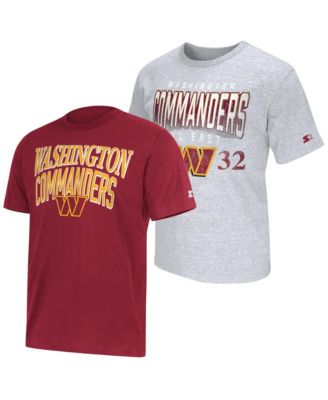 Мужская футболка Starter 2-pack Burgundy/Gray Washington Commanders Logo