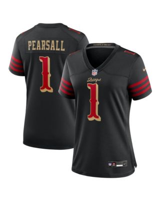 Женская игровая джерси Nike Ricky Pearsall Black San Francisco 49ers 2025 Rivalries Collection