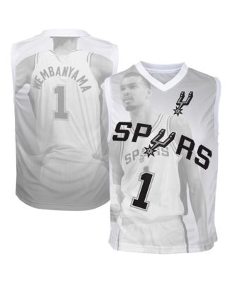 Детская спортивная джерси Outerstuff Victor Wembanyama Silver San Antonio Spurs Hometown Fashion
