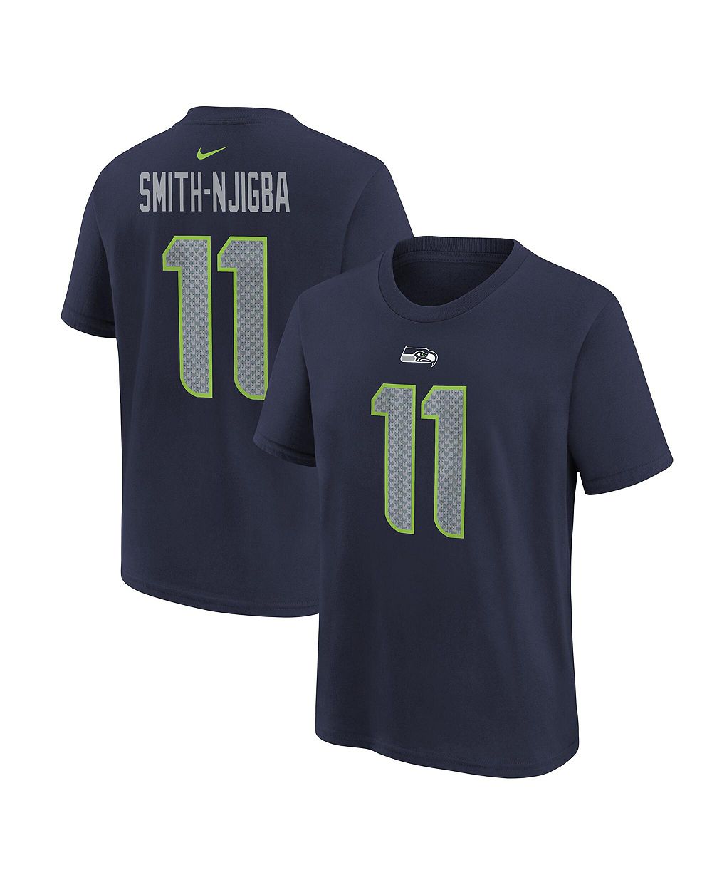 Детская футболка Nike Navy Seattle Seahawks Jaxon Smith-Njigba Player Name & Number