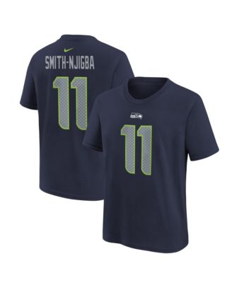 Nike Big Boys and Girls Jaxon Smith-Njigba College Navy Seattle Seahawks Player Name & Number T-Shirt
