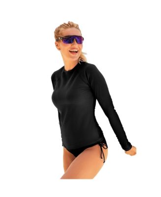Женский плавательный рашгард Swimsuits for All, устойчивый к хлору, с длинным рукавом
