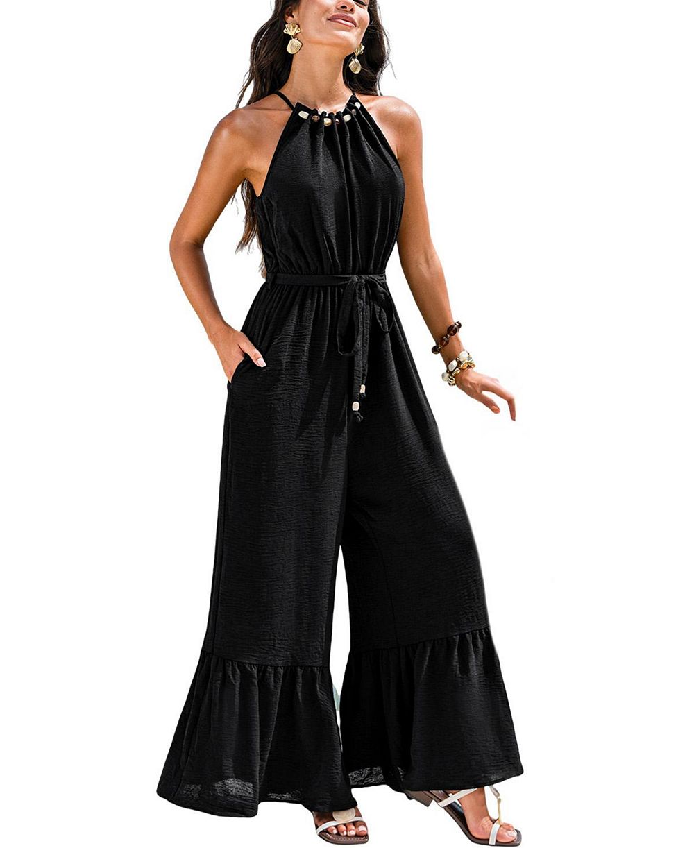 Cupshe Women's Good Weather Black Jumpsuit