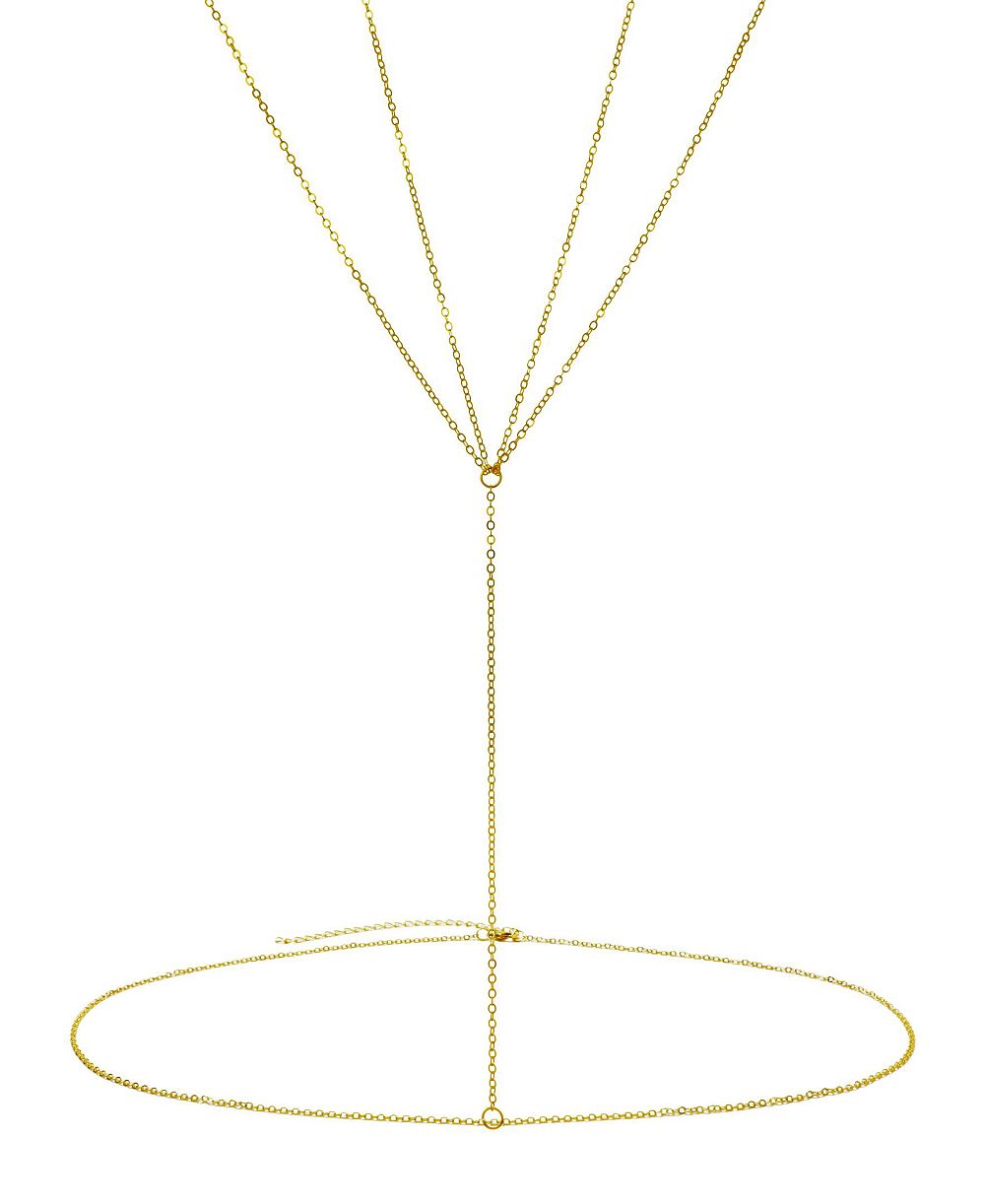 ADORNIA Gold-Plated Winged Body Chain