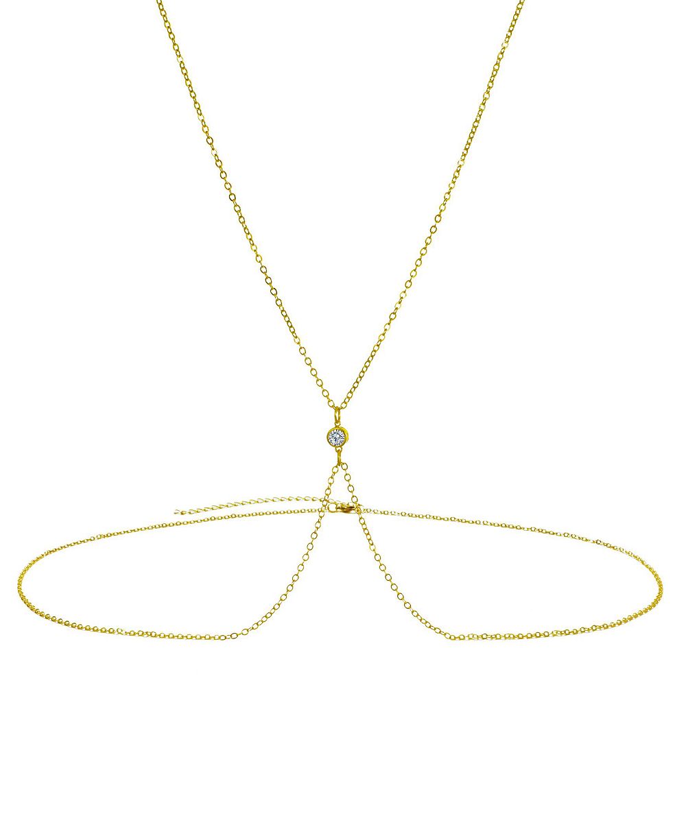 Золотая регулируемая цепочка ADORNIA Gold-Plated X