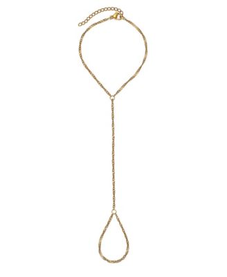 ADORNIA Tarnish Resistant Gold V Handchain