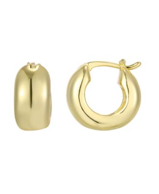 Серьги-кольца ADORNIA Metal-tone Chubby Purse Hoop