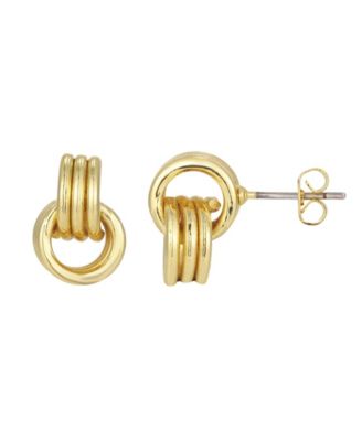 ADORNIA Gold Maeve Vintage Stud Earrings