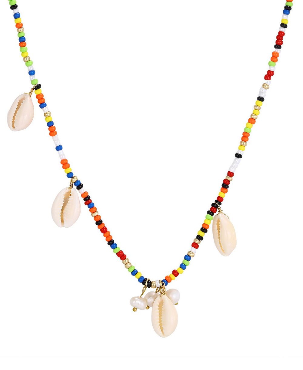 Ожерелье ADORNIA Natural Freshwater Pearl Color Bead Shell