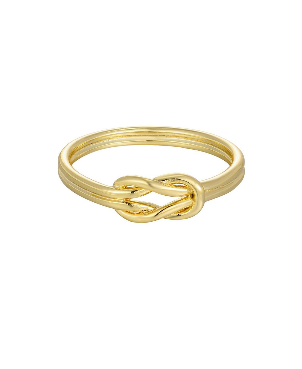 ADORNIA Gold Double Knot Ring