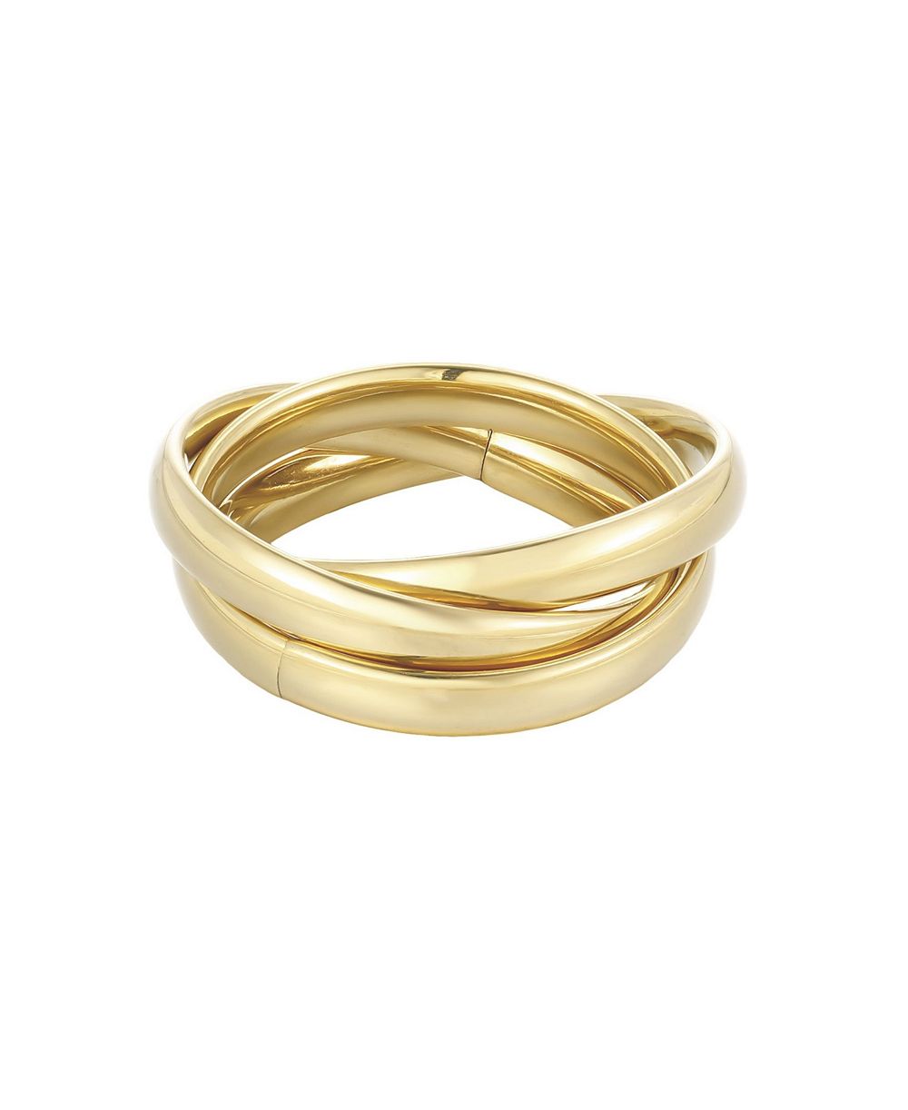 Набор колец ADORNIA Gold Rolling 3-Band устойчивых к потушению
