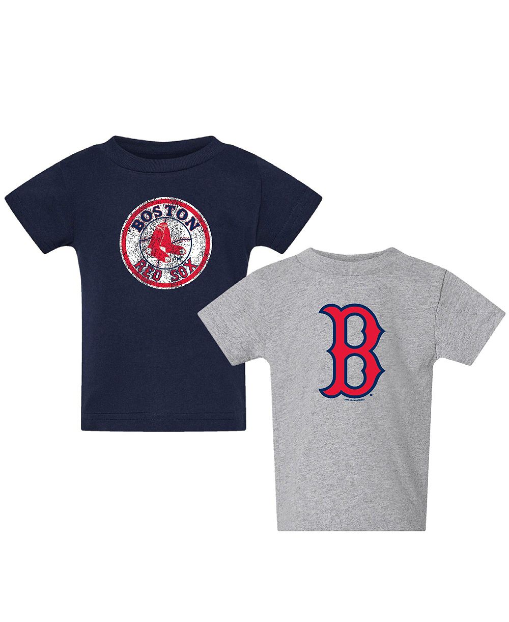 Детская футболка Soft As A Grape 2-pack Heather Gray Boston Red Sox Cooperstown Collection