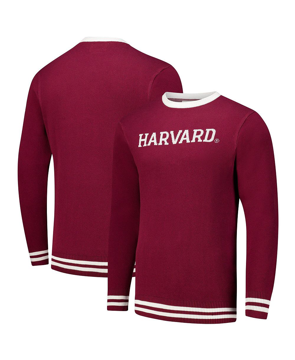 Uscape Apparel Men's and Women's Crimson Harvard Crimson Renew Knit Vintage Pullover Sweater