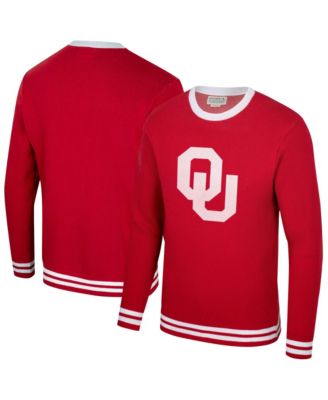 Винтажный джемпер Uscape Apparel Men's and Women's Crimson Oklahoma Sooners Renew Knit