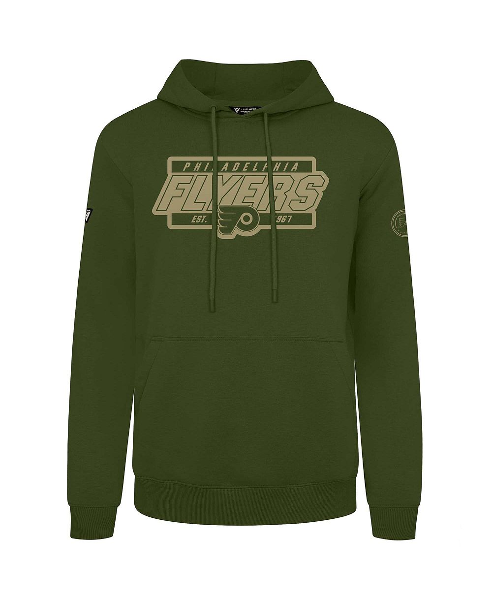 LevelWear Мужское оливковое худи Philadelphia Flyers Podium Pullover