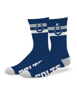 Мужские и женские носки Starter Indianapolis Colts Team Color Two-Stripe Crew
