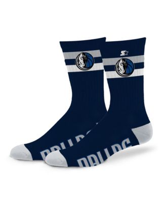 Starter Men's and Women's Dallas Mavericks Team Color Two-Stripe Crew Socks