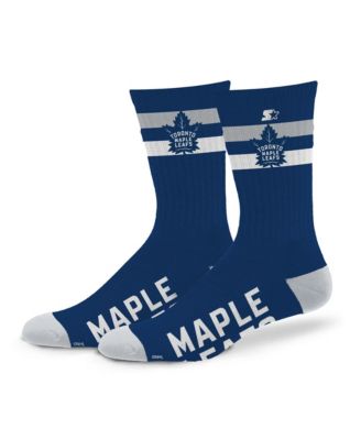 Starter Мужские и женские носки Toronto Maple Leafs Team Color Two-Stripe Crew