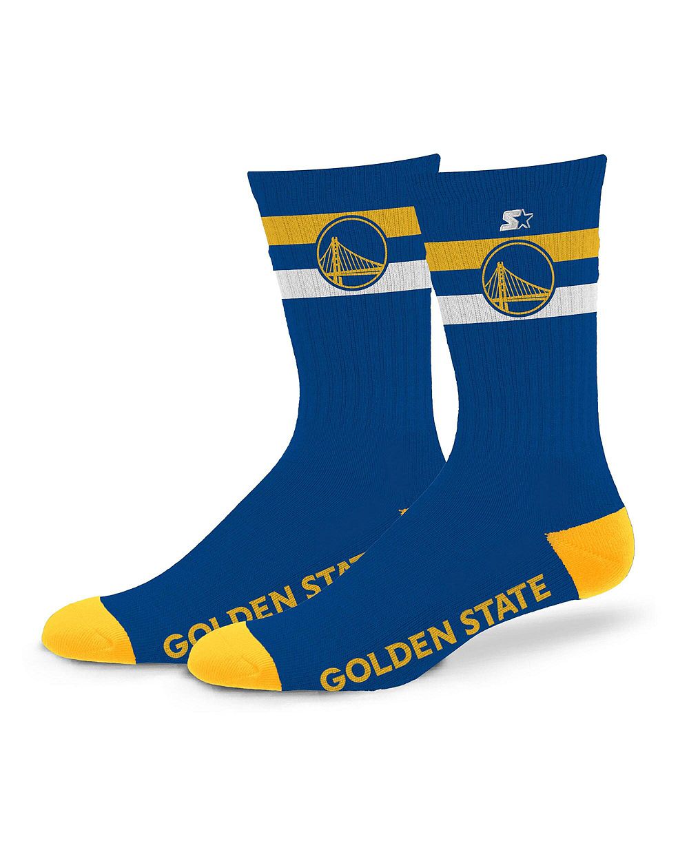 Носки Starter Golden State Warriors Team Color Two-Stripe Crew