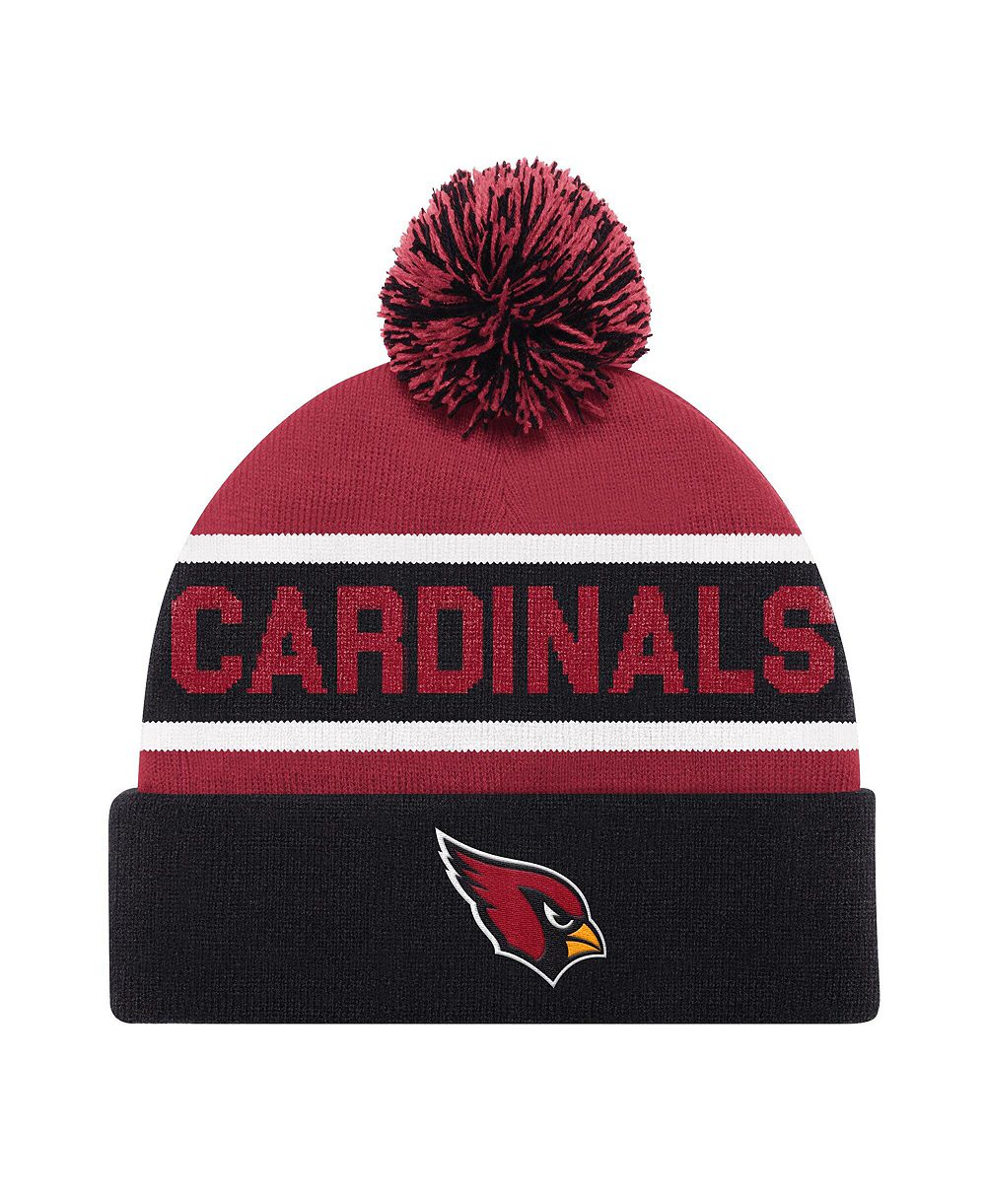 Вязаная шапка с помпоном Starter Arizona Cardinals, черная, для мужчин и женщин