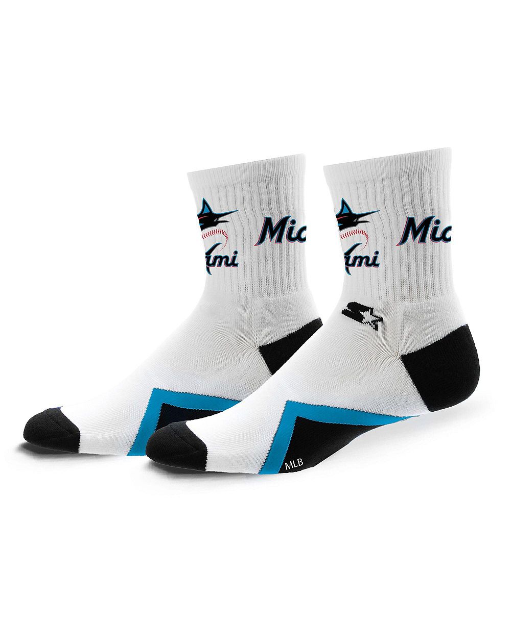 Starter Men's and Women's Miami Marlins Striker Mid-Crew Socks
