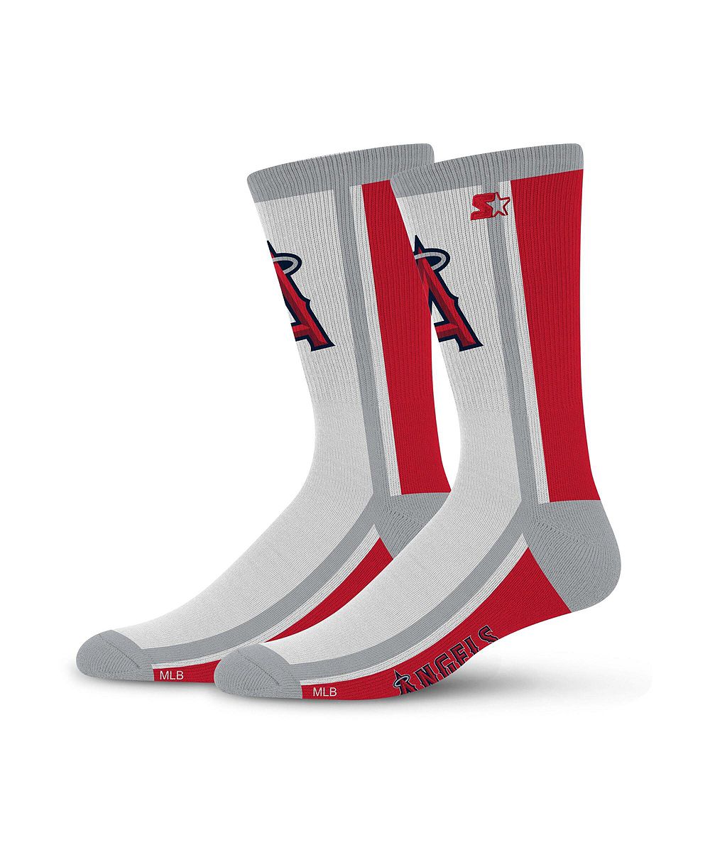 Носки Starter Men's and Women's Los Angeles Angels Shout Crew Socks