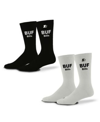 Starter Men's and Women's 2-Pack Black/White Buffalo Bills Assist Socks