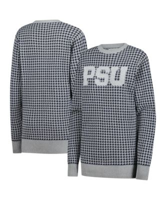 Uscape Apparel Мужской и женский серый свитер Penn State Nittany Lions Renew Knit Vintage Houndstooth