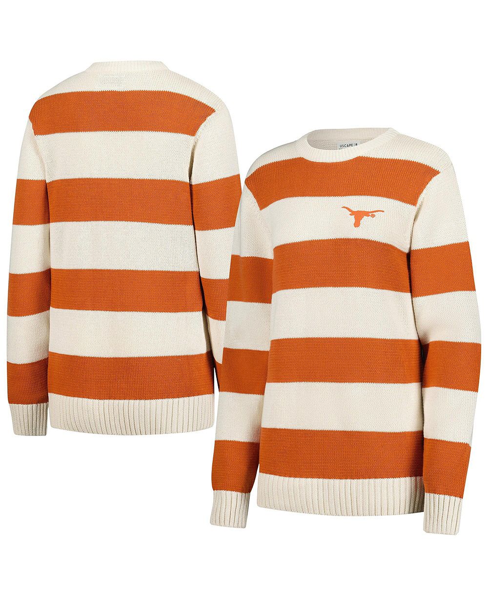 Свитер Uscape Apparel Men's and Women's Cream Texas Longhorns Renew Knit Stadium