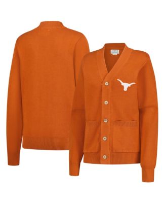 Кардиган Uscape Apparel Men's and Women's Texas Orange Texas Longhorns с нашивкой из шенилла