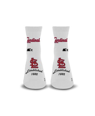 Starter Мужские и Женские носки St. Louis Cardinals Established Stencil White