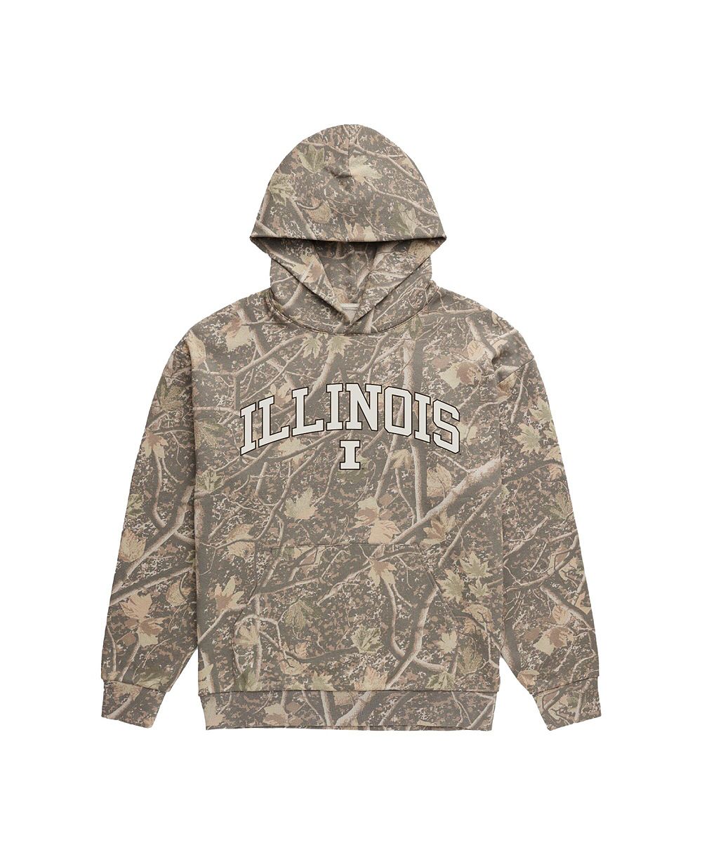 Мужское худи Uscape Apparel Camo Illinois Fighting Illini Back Bay Fleece Hoodie