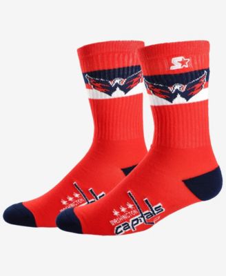 Мужские и женские носки Starter Washington Capitals с двумя полосками